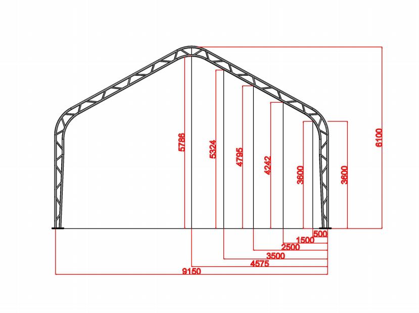 Lagerhaller - B9,15m × L9,2m x H6.10m